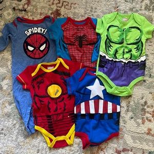 Baby Marvel Avengers Onesie Set 6-9 months